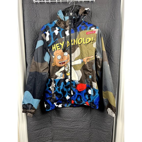 Members Only Men's Hey Arnold Nickelodeon Windbreaker JacketSZ M: NWOT